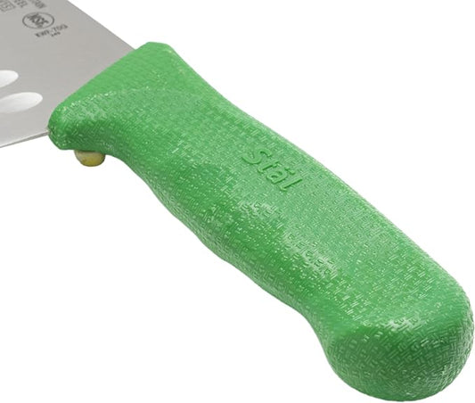 Winco 7" High Carbon Steel Japanese Santoku Chef Knife, Green