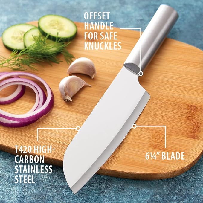 Rada Cutlery Cook’s Knife (R134), 6.25" Stainless Steel Blade, Silver Handle