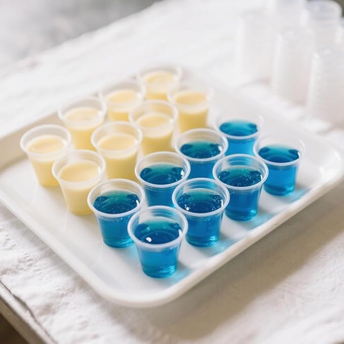 400 sets - 3.25 oz Portion Cups with Lids, Jello Shot Cups with Lids, Bulk ＆ Clear Sauce Cups for Meal Prep, Disposable Small Plastic Containers for Salad Dressing, Condiment, Snacks