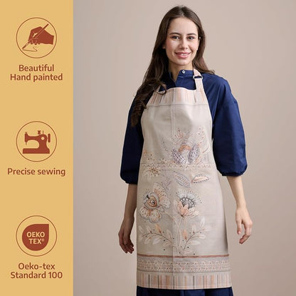 Maison d' Hermine 100% Cotton Apron for women with Pocket Kitchen Chef Apron for Men Cooking Spring Summer