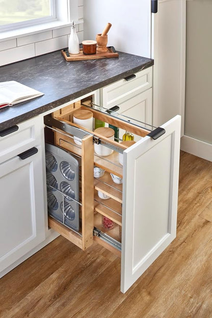 Rev-A-Shelf Wood Base Cabinet Pullout Organizer Accessory for 448 BCSC Series