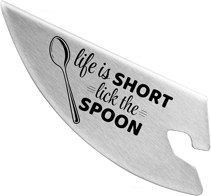 New Metro Design Pouring Chute Stand Mixer Replacement Pouring Shield with Unique Laser Etched Motto, Life is Short, Lick the Spoon