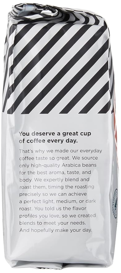 Amazon Fresh Colombia Ground Coffee, Medium Roast, 12 Ounce (Pack of 2)