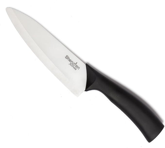 Shenzhen Knives White Ceramic 6 Inch Chef's Knife - Lightweight Kitchen Cutlery for Precision Cooking