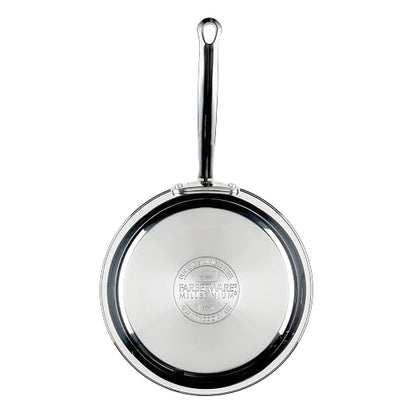 Farberware Millennium Stainless Steel Pots and Pans with Lids, Induction Ready, Compatible with All Cooktops, Metal Utensil Safe, 10 Piece Cookware Set, Dishwasher Safe - Stainless Steel