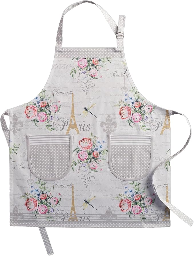 Maison d' Hermine 100% Cotton Apron for women with Pocket Kitchen Chef Apron for Men Cooking Spring Summer