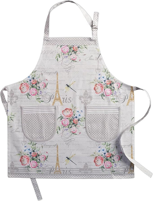 Maison d' Hermine 100% Cotton Apron for women with Pocket Kitchen Chef Apron for Men Cooking Spring Summer