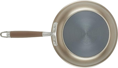 Anolon Advanced Home Hard Anodized Nonstick Cookware Set, Non Stick Pots and Pan Set, 9-Piece, Bronze
