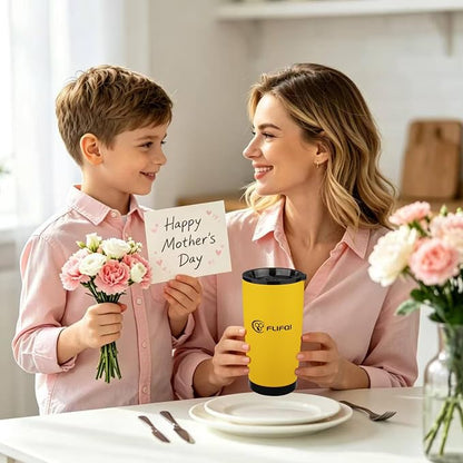 Mothers Day Gifts Tumbler Ideal Gift for Women 20oz Tumbler with Lid & Straw Best Mom Ever Tumbler from Daughter Double Wall Vacuum Insulated Travel Coffee Mug Stainless Steel Thank You Gift for Mom