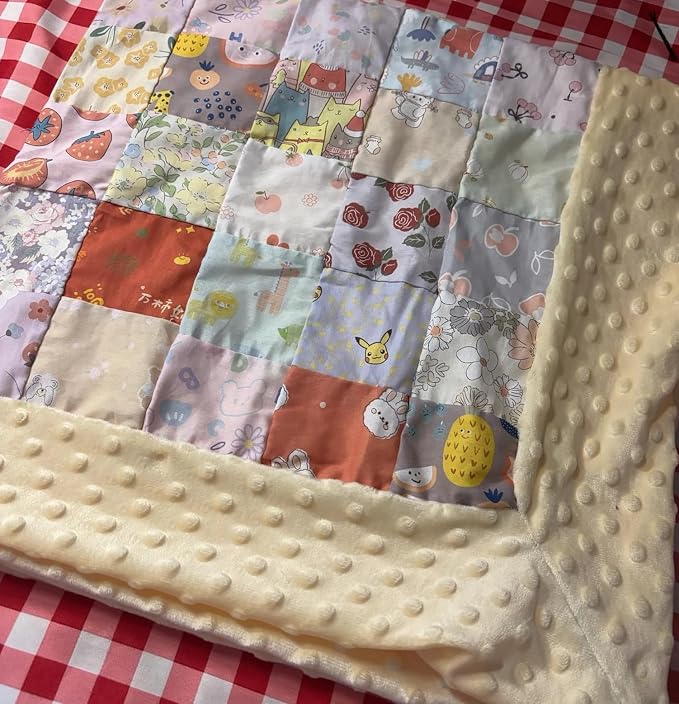 7Pcs Cotton Fabric DIY Making Supplies Quilting Patchwork Fabric Fat Quarter Bundles DIY for Quilting Cotton Patchwork Cushions (Small Flowers Square, 9.8 x 9.8 inches)