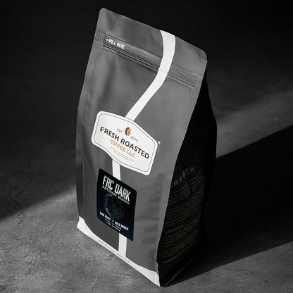 Fresh Roasted Coffee, FRC Dark Roast Blend Whole Bean Coffee, Dark Roast, Kosher, 5 lb (80 oz)