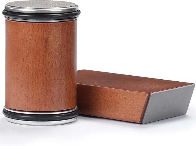 Rengue Rolling Knife Sharpener Kit, Diamond Coated Tool with N52 Super Magnetic 15° to 20° Angles Beech Wood Base 400/1000 Grit Grinding for Kitchen Knives Any Steel Hardness