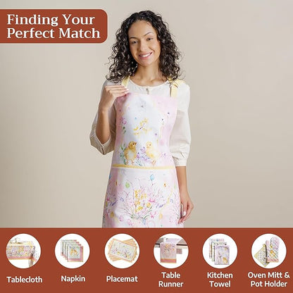 Maison d' Hermine 100% Cotton Apron for women with Pocket Kitchen Chef Apron for Men Cooking Spring Summer