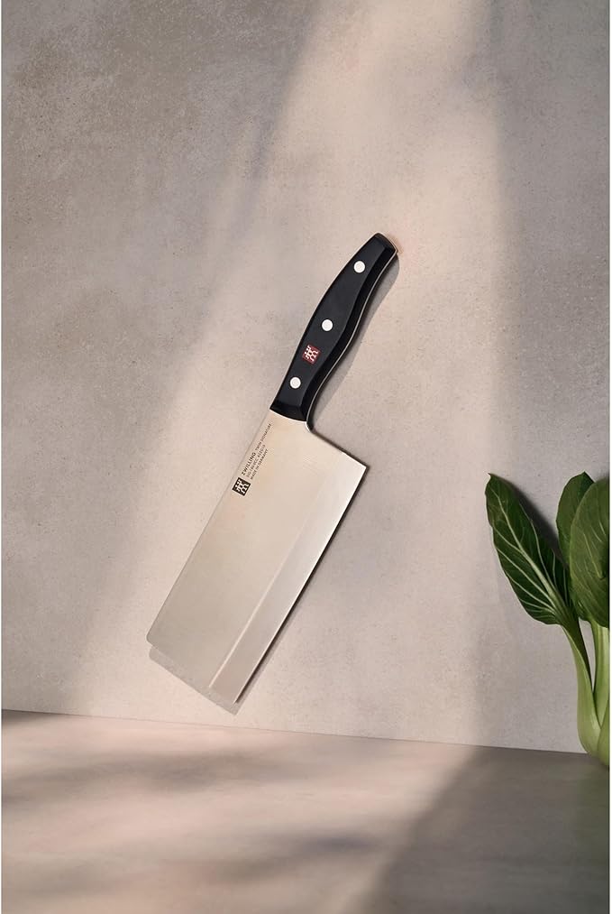 ZWILLING Twin Signature 7-inch Chinese Vegetable Cleaver, Razor-Sharp, Made in Company-Owned German Factory with Special Formula Steel perfected for almost 300 Years, German Knife