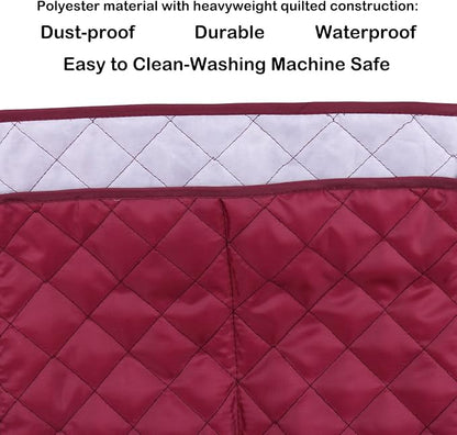 Evermarket Stand Mixer Dust Proof Cover with Pocket and Organizer Bag for Kitchenaid,Sunbeam,Cuisinart,Hamilton Mixer (Red)
