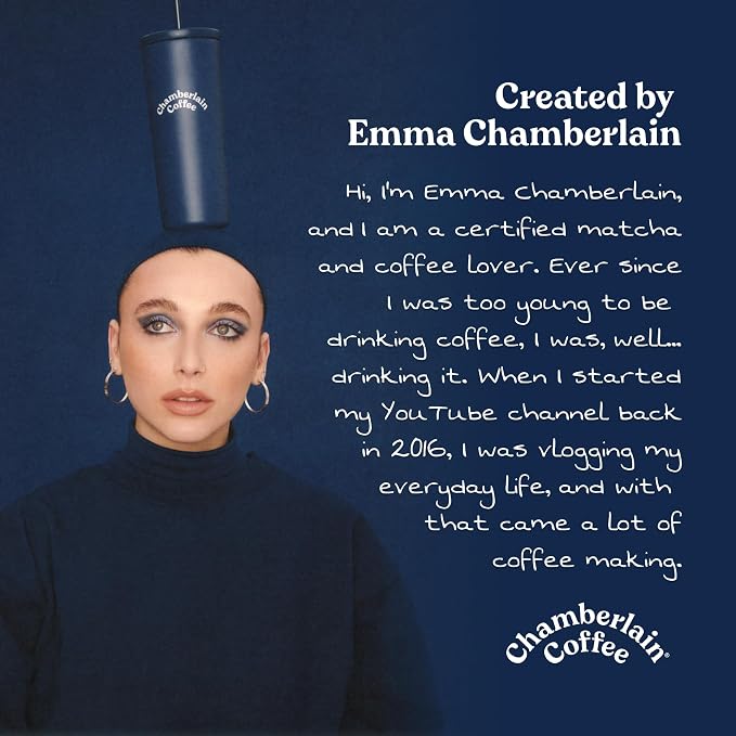 Chamberlain Coffee Peppermint Mocha Medium Roast Ground Coffee - USDA Organic Specialty Blend - Smooth & Balanced w/Cocoa & Minty Notes - Freshly Roasted - Rich Flavor & No Bitterness - 10 Oz