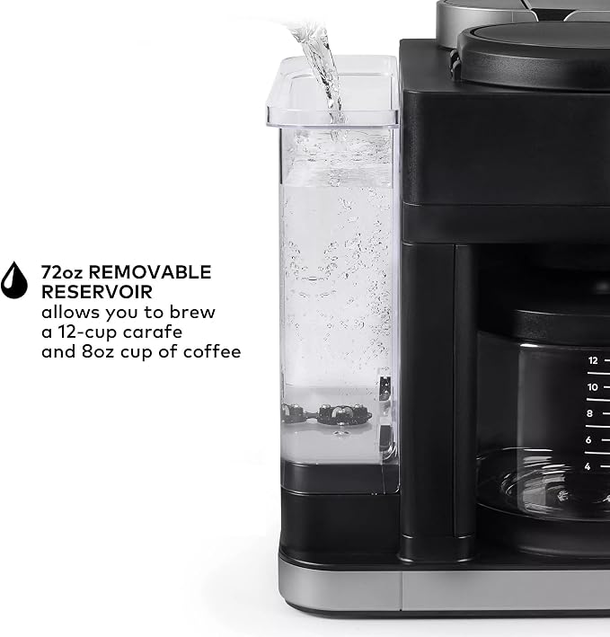 Keurig KD5600 K-Duo Hot & Iced Single Serve & Carafe Coffee Maker, 72oz Reservoir, MultiStream Technology (Gen 2), Black (Renewed)