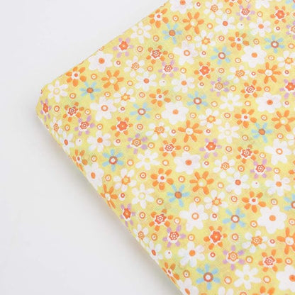 7 pcs 20" x 20" Cotton Fabric DIY Making Supplies Quilting Patchwork Fabric Fat Quarter Bundles DIY for Quilting Cotton Patchwork Cushions (Orange, 20" x 20")