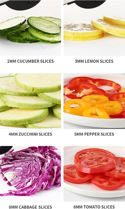 GYH&GXR Mandoline Slicer with Adjustable Stainless Steel Blades for Kitchen, Vegetable Chopper for Potato, Tomato, Carrot, Fruit and Onion Cutter