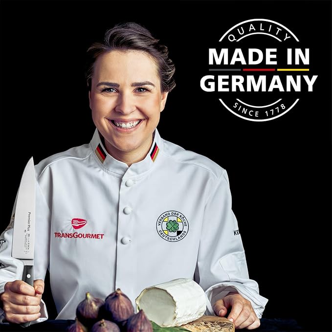 F. DICK – Premier Plus Chef Knife - Classic kitchen knife with 8.3" blade & 56 HRC - Ideal for meat & vegetables - Ultra sharp - Stainless steel - Ergonomic handle - High carbon - Made in Germany