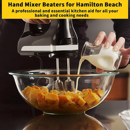 Hand Mixer Beaters for KitchenAid, Turbo Beaters Compatible with W10490648, KHM2B, AP5644233, PS4082859 Parts (2 Pack)