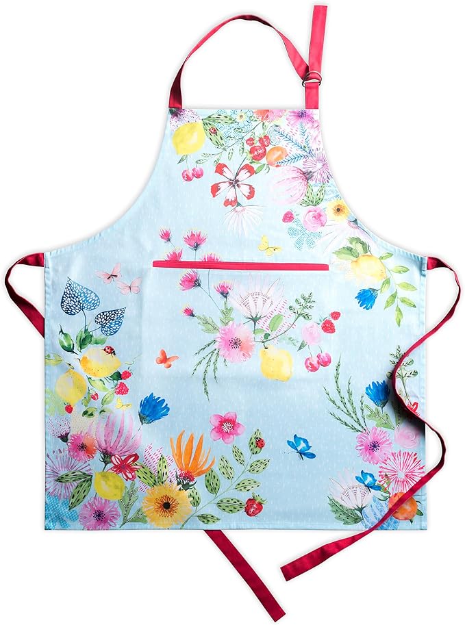 Maison d' Hermine 100% Cotton Apron for women with Pocket Kitchen Chef Apron for Men Cooking Spring Summer