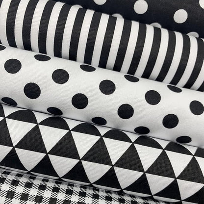 aufodata 8 Pieces 19.6" x 19.6" (50cm x 50cm) Cotton Fabric Squares Quilting Patchwork Floral Pattern Precut Fabric for DIY Quilting Sewing Crafting Artcraft (Black)
