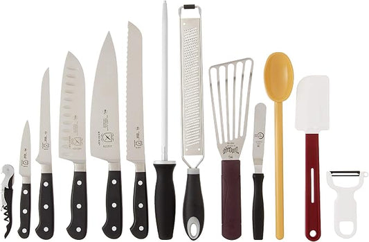 Mercer Culinary Renaissance Forged Cutlery Food Lab Kit, Black