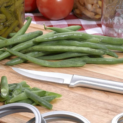 Rada Cutlery 4-Piece Granny, Peeling, Regular, and Heavy Duty Paring Knife Set, Stainless Steel Blades, Silver Handle
