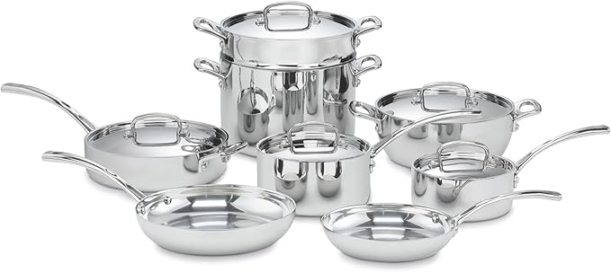 Cuisinart FCT-13 French Classic Tri-Ply Stainless 13-Piece Cookware Set