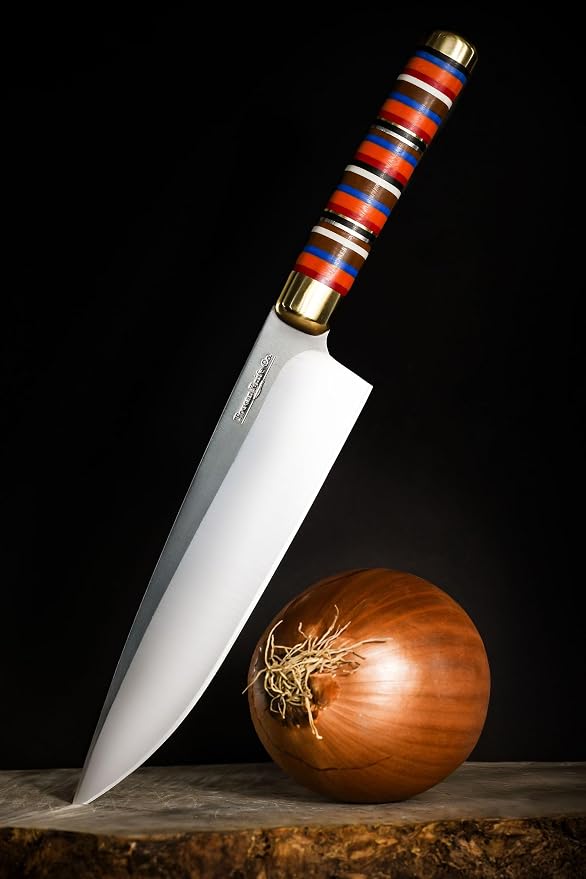 TOUCAN Chef Knife – 8-inch Blade Kitchen Knife – High-Hardness Japanese Steel Knives and Multicolored Handle – Ultra-Sharp Paring Knives – Birthday Gifts for Women and Men