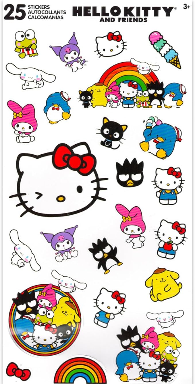 Kuromi Lunch Box for Girls Set - Bundle with Sanrio Lunch Bag Plus Stickers, Water Bottle, More | Kuromi Lunchbox School Supplies for Kids