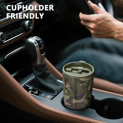 TILUCK 20 oz Insulated Tumbler with BPA-Free Lid, Stainless Steel Vacuum Travel Coffee Mug, Double Wall Coffee Tumbler（20oz，Camouflage）