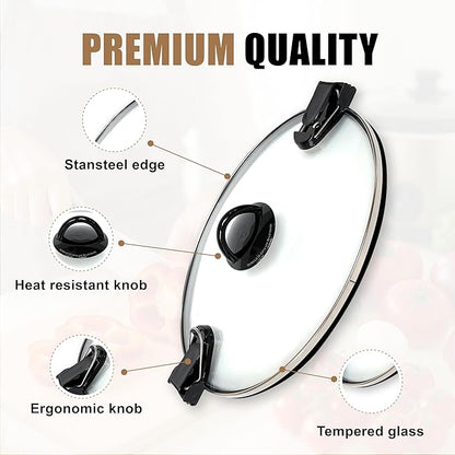 Glass Replacement oval Lid for 7Qt CrockPot Slow Cooker Modles CPSCVC70LL,SCCPVLF712-S-BR and CPSCVTS70LL-S