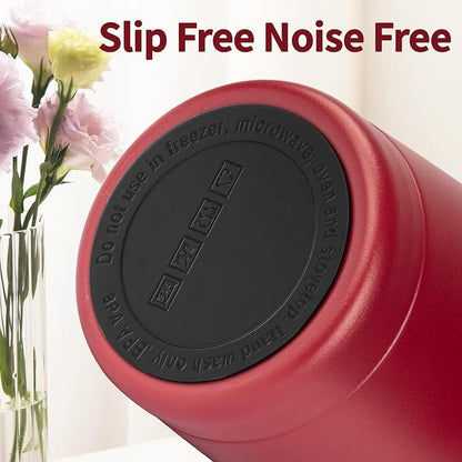 MEZMUT 20oz Tumbler Coffee Travel Mug with Daul Lid and Straw, Stainless Steel Double Wall Vacuum Spill Proof Insulated Tumbler, Hot or Iced Coffee Cups for Drinks (1Pack, Deep Red)