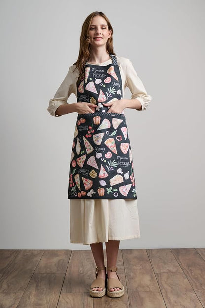 Maison d' Hermine 100% Cotton Apron for women with Pocket Kitchen Chef Apron for Men Cooking Spring Summer