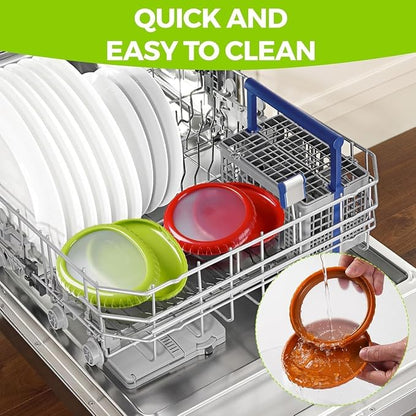 Avocado Saver and Onion Storage 4 Set - Reusable refrigerator avocado storage containers,for fridge Apples, Tomatoes, Tomato, Lemons for Ideal