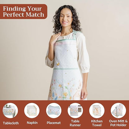 Maison d' Hermine 100% Cotton Apron for women with Pocket Kitchen Chef Apron for Men Cooking Spring Summer