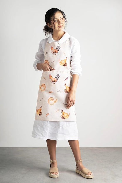 Maison d' Hermine 100% Cotton Apron for women with Pocket Kitchen Chef Apron for Men Cooking Spring Summer