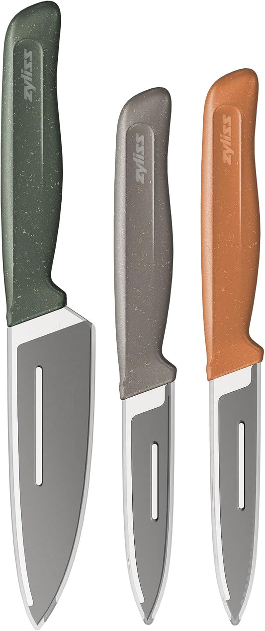 Zyliss 3-Piece Knife Set - Versatile Kitchen Knife Set - For Professional & Home Use - Cooking Essentials