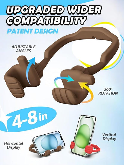 Gifts for Teens Girls Women Kids Cell Phone Stand: UPGRADE Adjustable Thumbs Up Lazy Phone Holder for Desk Cool Gadgets Fun Birthday Gifts Stocking Stuffers Ideas for Teenager Daughter Mom Wife Her
