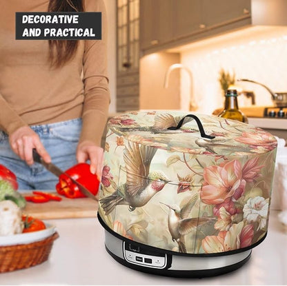 Hummingbird Pattern Slow Cooker Cover Protection Crock for Pot Dust Cover Fits for Most 6-8 Quart Slow Cooker Dustproof Small Appliance Accessories