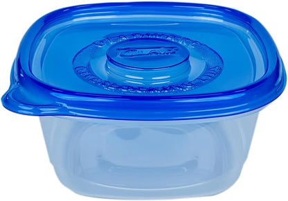 Glad GladWare Tall Entree Food Storage Containers with Lids, Large Square BPA Free Plastic for Meal Prep and Lunches, Lock Tight Seal, Microwave and Dishwasher Safe, 42 Oz, 3 Count - 6 Pack