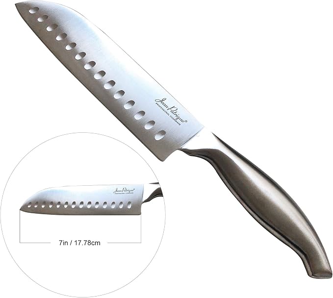 Jean-Patrique Japanese Knife, 7 Inches - Stainless Steel Professional Chef Knife with an Ergonomic Handle for Fish, Sushi, Meat, Vegetables