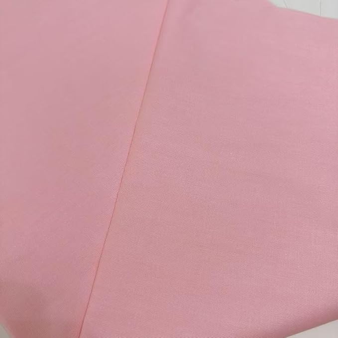 Light Weight Natural Cotton Fabric by the Yard DIY Making Supplies Quilting Patchwork Fabric Fat Quarter Bundles DIY for Quilting Cotton Patchwork Cushions (Flesh Pink, 1 Yard)