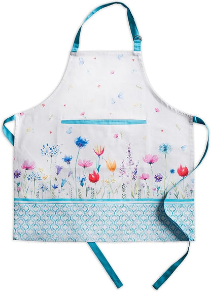 Maison d' Hermine 100% Cotton Apron for women with Pocket Kitchen Chef Apron for Men Cooking Spring Summer