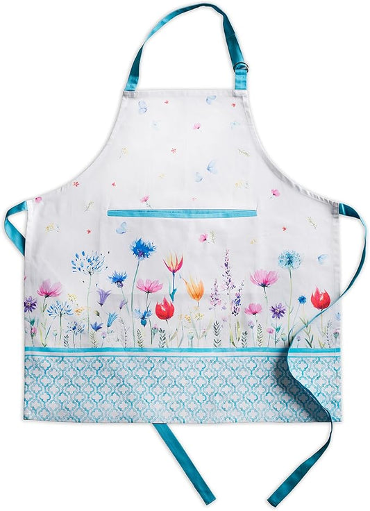 Maison d' Hermine 100% Cotton Apron for women with Pocket Kitchen Chef Apron for Men Cooking Spring Summer