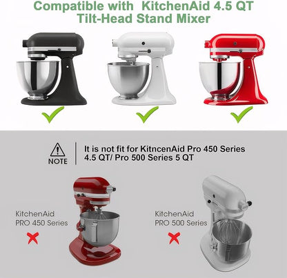 Mixer Slider Mat Compatible with KitchenAid 4.5 Quart Tilt-Head Stand Mixer, Acrylic Sliding Tray Appliance Sliders for Kitchen Aid 4.5 Qt Mixers Accessories, Black