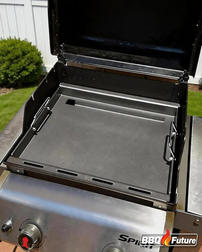 Full Size Griddle Inserts for Weber Spirit 300 Series(2025 Models) and Spirit 200 Series, 7637 Flat Top Grill Part for Weber Spirit E310 E325 EP325(2025), GS4 Spirit I & II E210 E220, Carbon steel