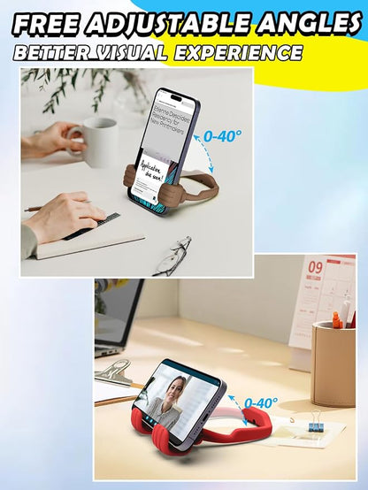 Gifts for Teens Girls Women Kids Cell Phone Stand: UPGRADE Adjustable Thumbs Up Lazy Phone Holder for Desk Cool Gadgets Fun Birthday Gifts Stocking Stuffers Ideas for Teenager Daughter Mom Wife Her